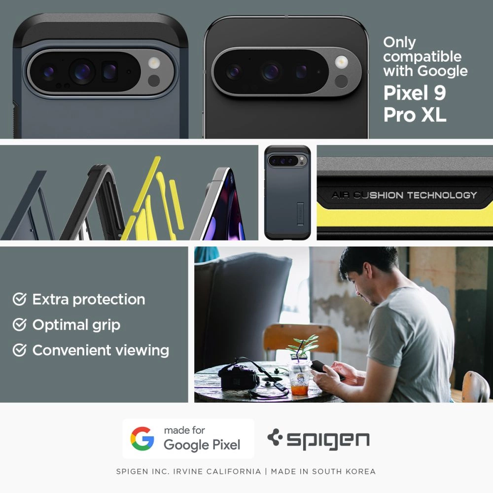 Spigen Tough Armor dėklas Google Pixel 9 Pro XL – grafito spalvos - Image 11