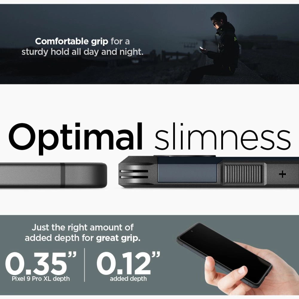 Spigen Tough Armor dėklas Google Pixel 9 Pro XL – grafito spalvos - Image 14