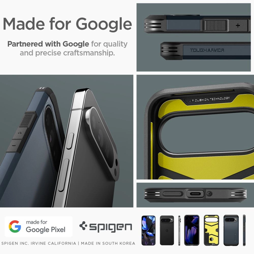Spigen Tough Armor dėklas Google Pixel 9 Pro XL – grafito spalvos - Image 16