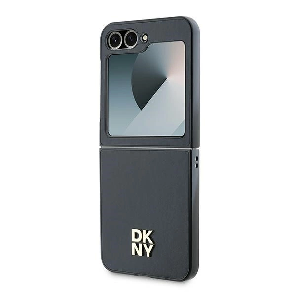 DKNY Odinis dėklas su metaliniu logotipu Samsung Galaxy Z Flip 6 – juodas - Image 6