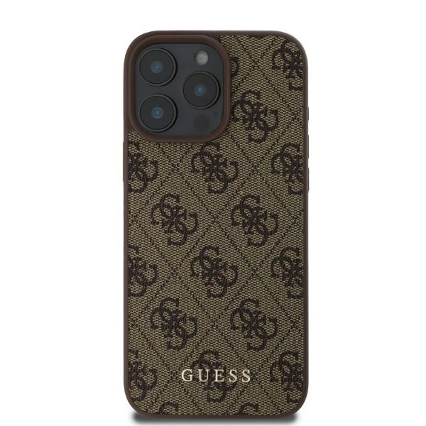Guess 4G Classic dėklas iPhone 16 Pro – rudas - Image 3