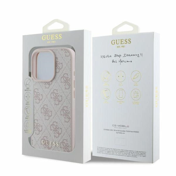 Guess 4G Classic dėklas iPhone 16 Pro – rožinis - Image 4