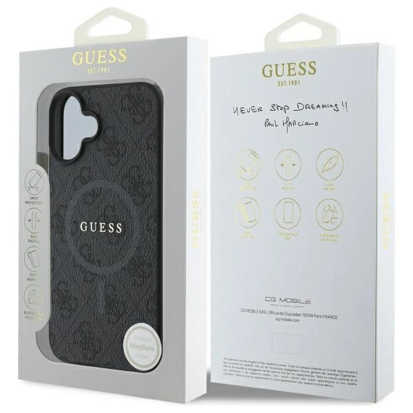 Guess 4G Ring Classic Logo MagSafe dėklas iPhone 16 – juodas - Image 8