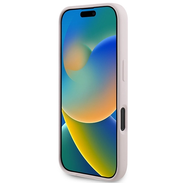 Karl Lagerfeld silikoninis Karl & Choupette galvų žiedas MagSafe iPhone 16 dėklas – rožinis - Image 5