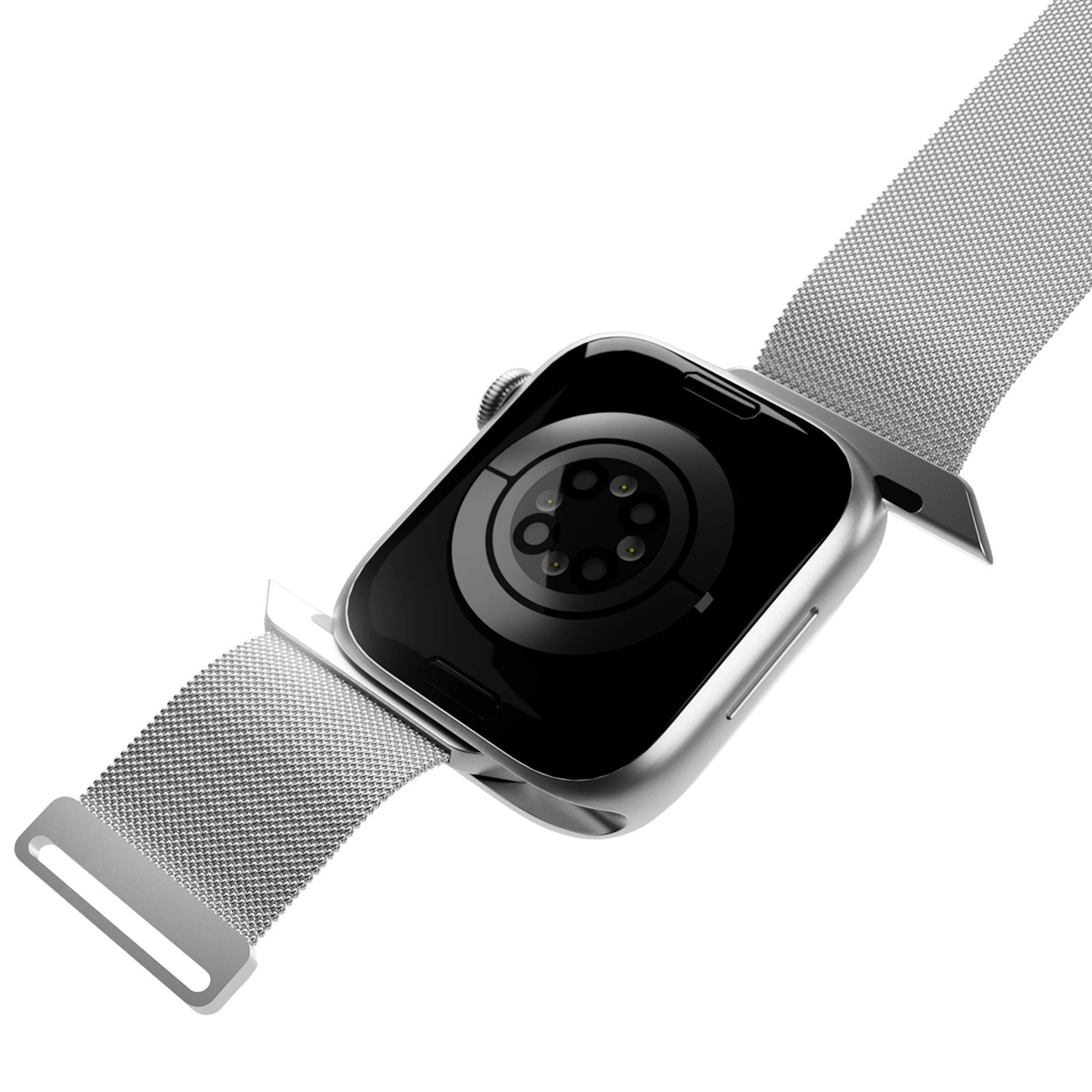 Puro Milanese nerūdijančio plieno dirželis Apple Watch 42 / 44 / 45 / 49 mm – sidabrinis - Image 6