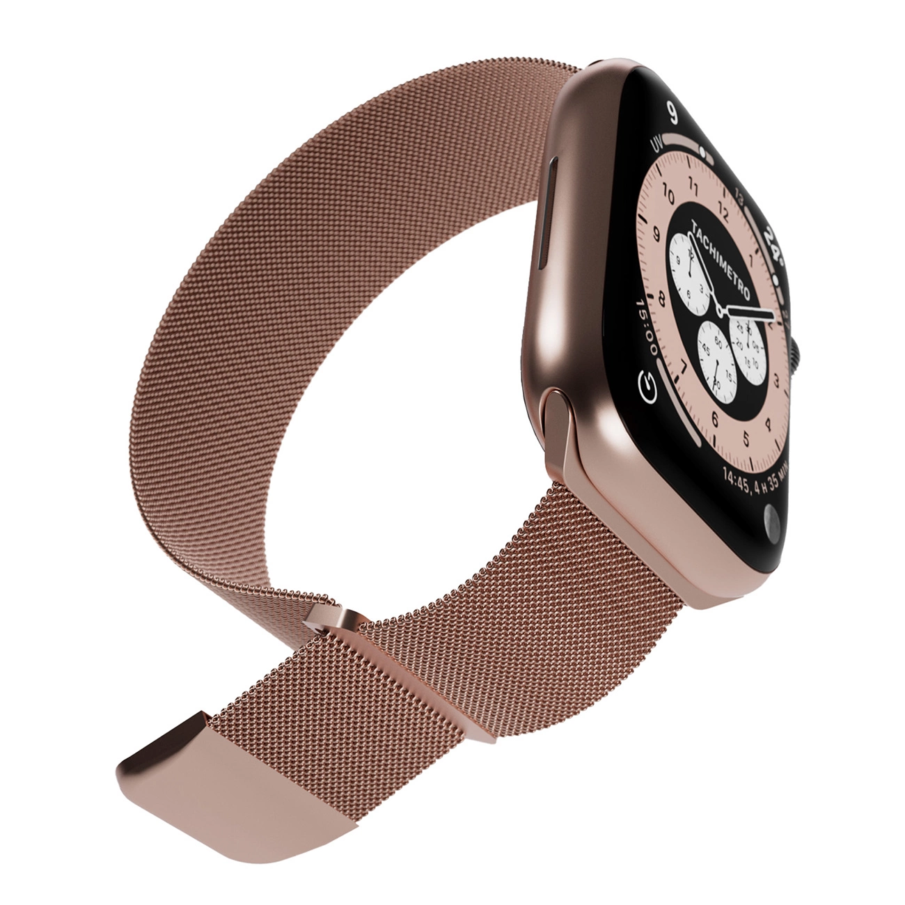 Puro Milanese nerūdijančio plieno dirželis Apple Watch 38 / 40 / 41 mm – rožinis - Image 4
