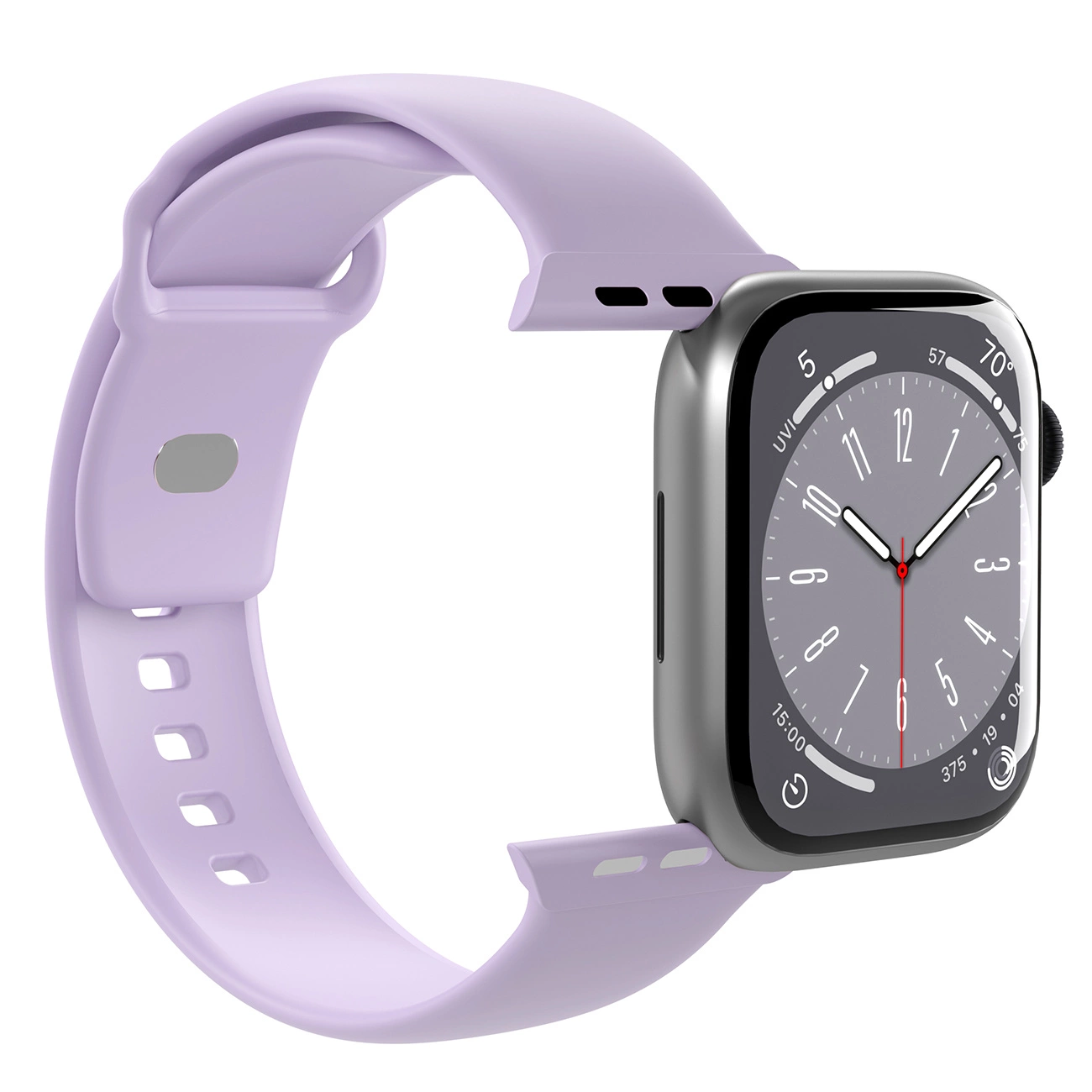 Puro Icon silikoninis dirželis Apple Watch 42 / 44 / 45 / 49 mm – levandų (2 vnt.) - Image 4