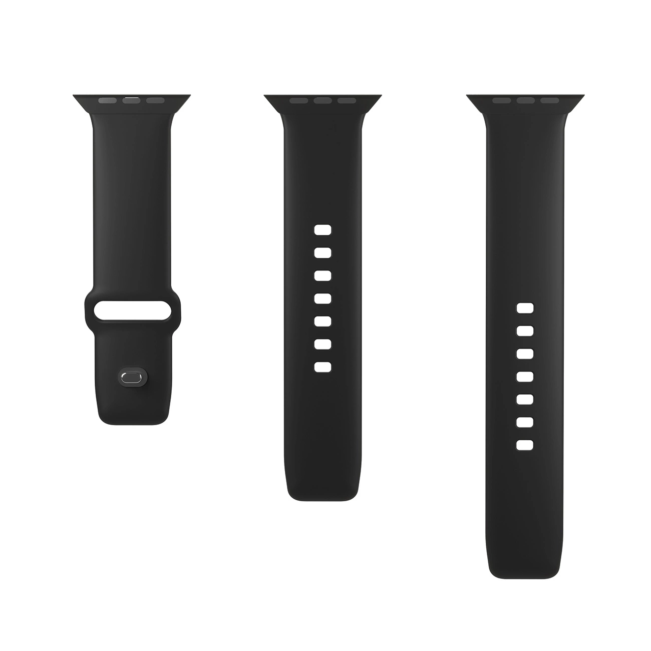 Puro Icon silikoninis dirželis Apple Watch 42 / 44 / 45 / 49 mm – juodas (2 vnt.) - Image 5