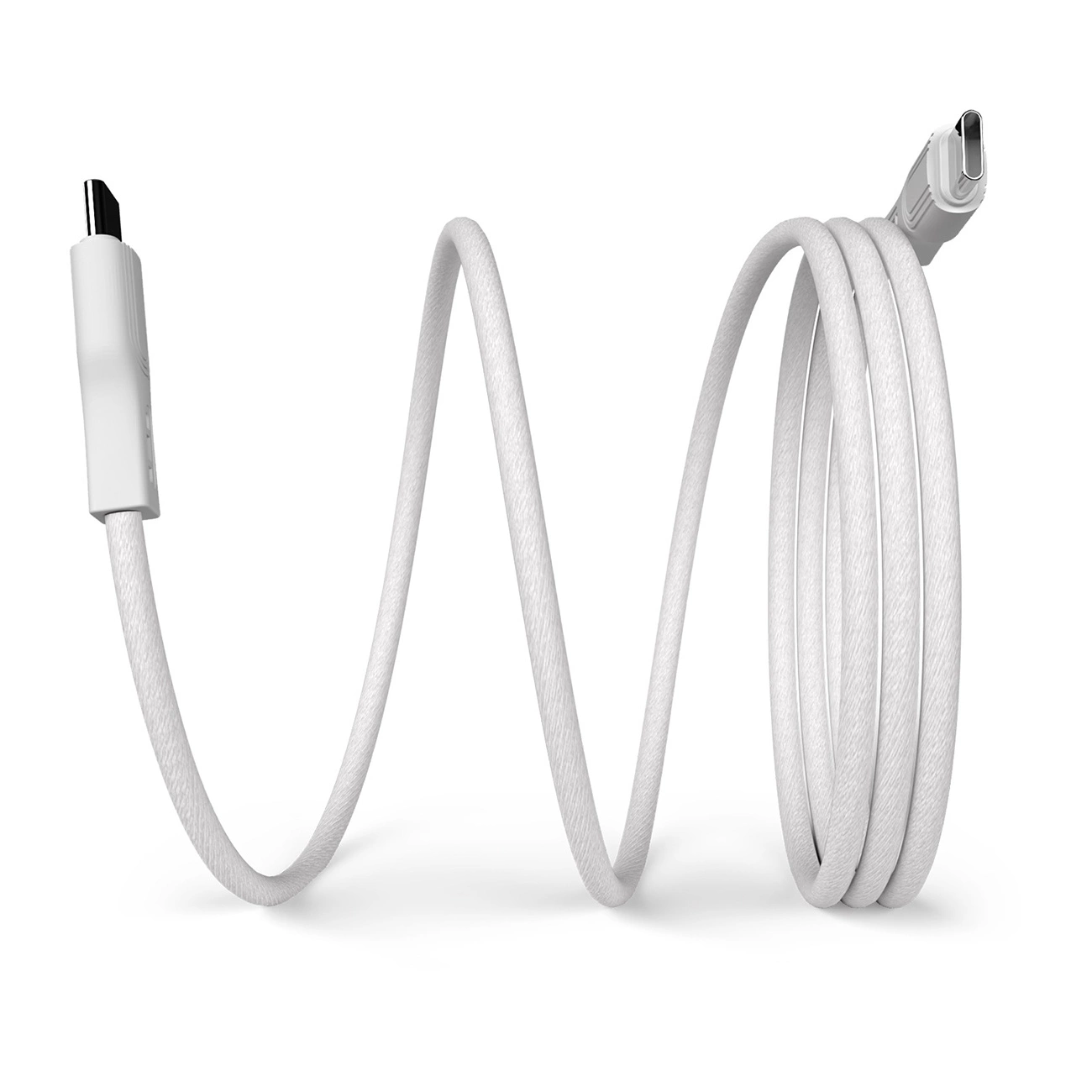 Puro Magnetic USB-C – USB-C 60W USB 3.2 (20 Gbps) 1 m magnetinis laidas – baltas - Image 3