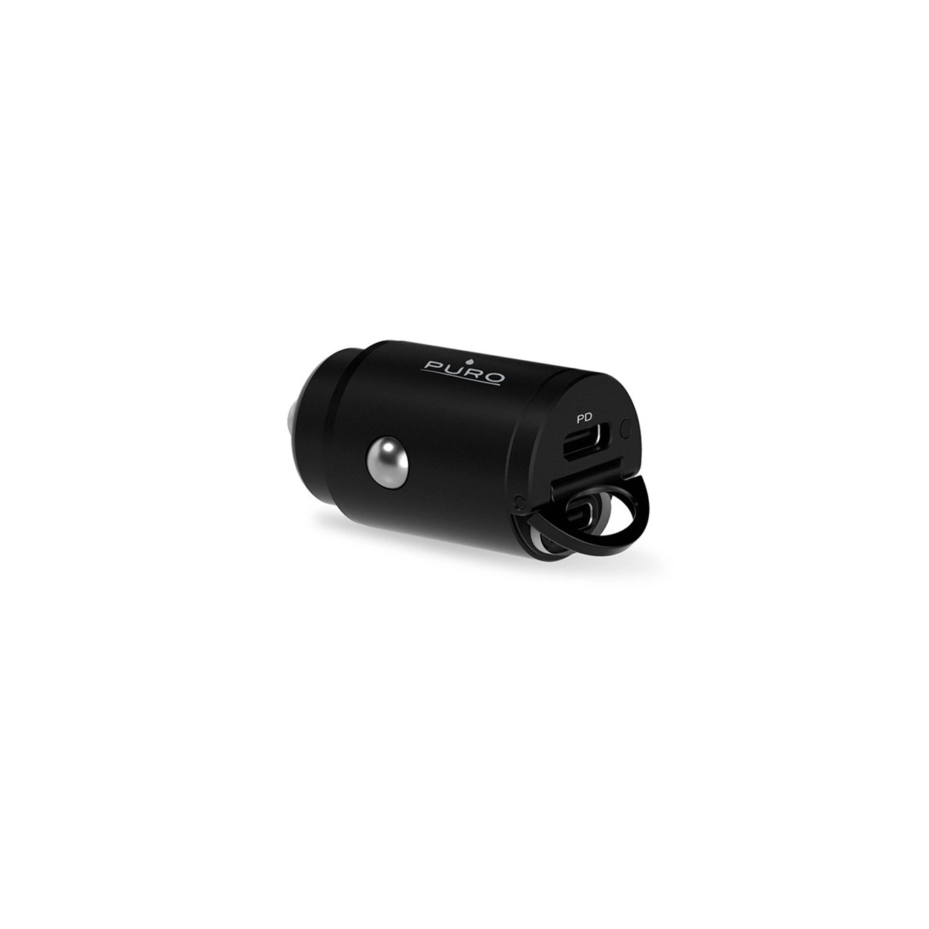 Puro Mini 30W Power Delivery 2 x USB-C automobilinis įkroviklis – juodas - Image 4
