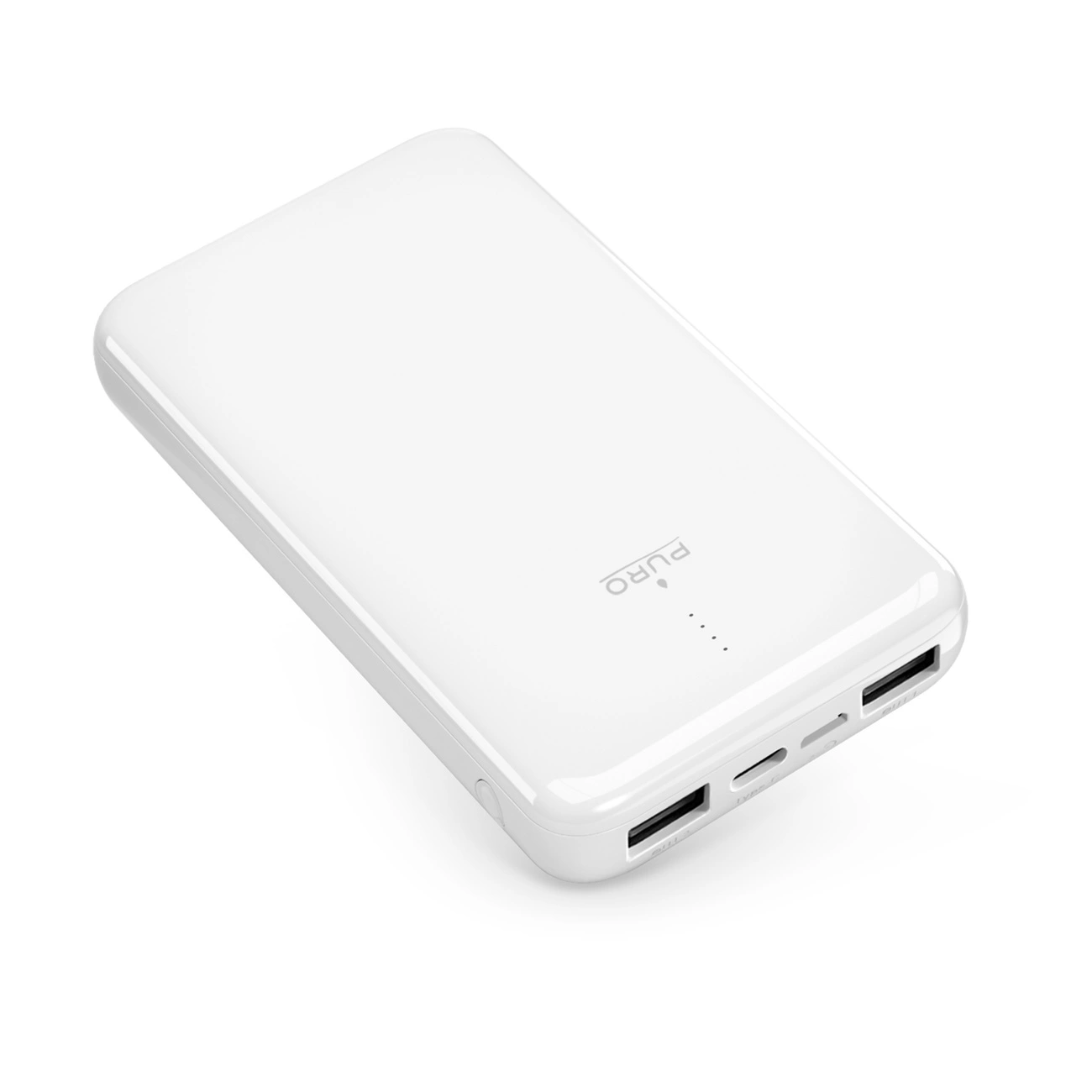 Puro powerbank 10000 mAh 12 W 2xUSB-A + USB-C - baltas - Image 2