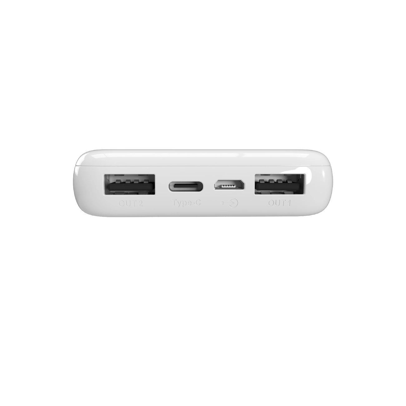 Puro powerbank 10000 mAh 12 W 2xUSB-A + USB-C - baltas - Image 3