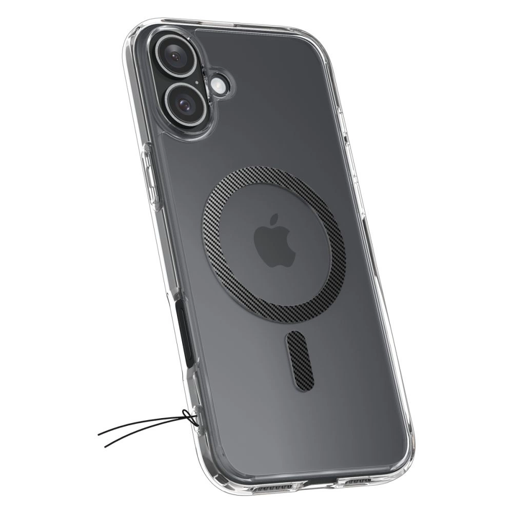Spigen Ultra Hybrid MagSafe anglies pluoštas iPhone 16 dėklas - tamsiai pilkas - Image 3