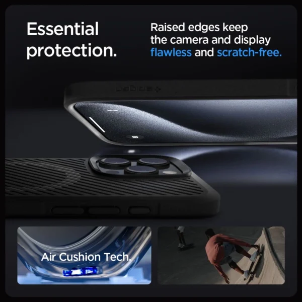 Spigen Core Armor Mag dėklas su MagSafe iPhone 16 Pro - matinė juoda - Image 10