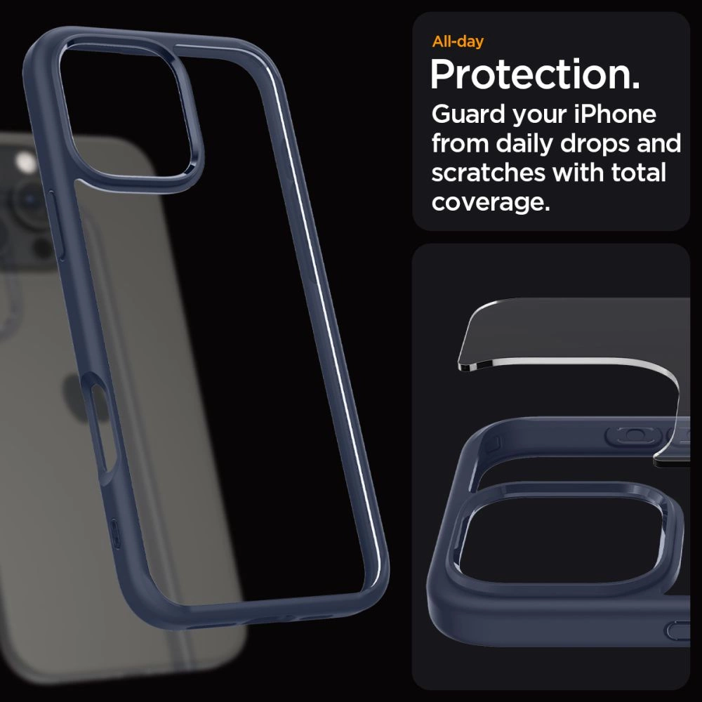 Spigen Ultra Hybrid iPhone 16 Pro dėklas - mėlynas - Image 14