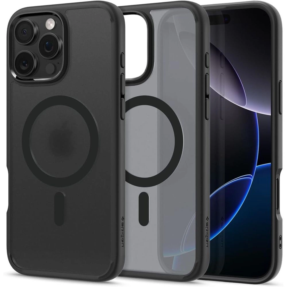 Spigen Ultra Hybrid Mag dėklas su MagSafe iPhone 16 Pro Max – juoda - Image 5