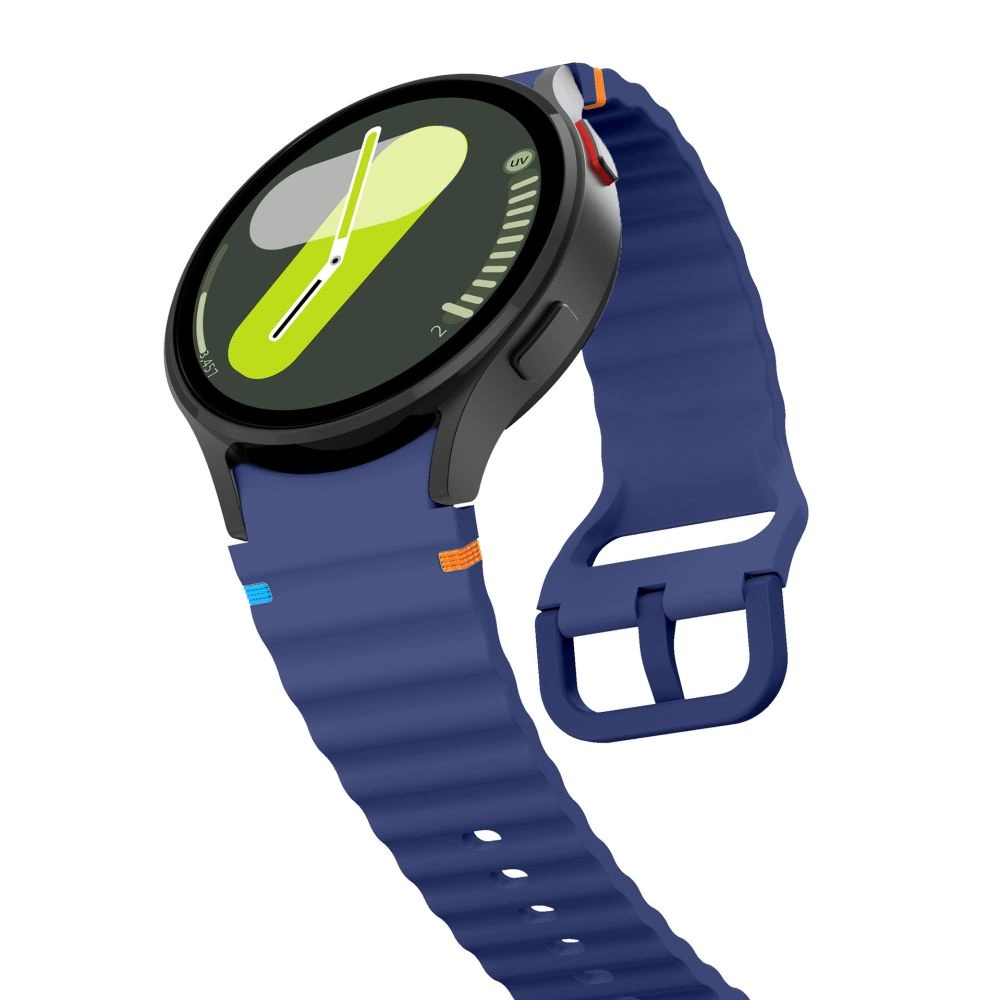 Tech-Protect silikoninis sportinis dirželis Samsung Galaxy Watch 4 / 5 / 5 Pro / 6 / 7 / FE – mėlyna - Image 3