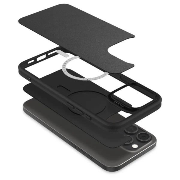 Spigen Cyrill Kajuk MagSafe dėklas iPhone 16 Pro – juoda - Image 7