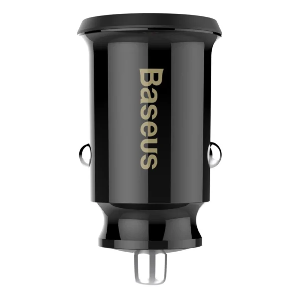 Baseus Grain automobilinis kroviklis CCALL-ML01 mini 2x USB-A 3.1A – juoda - Image 2