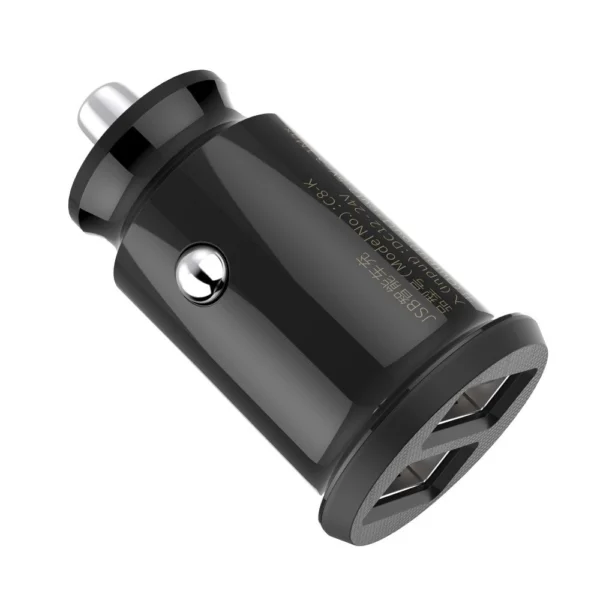 Baseus Grain automobilinis kroviklis CCALL-ML01 mini 2x USB-A 3.1A – juoda - Image 5