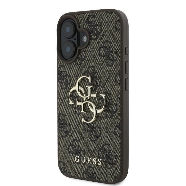 Guess 4G didelis logotipas dėklas iPhone 16 – rudas - Image 2