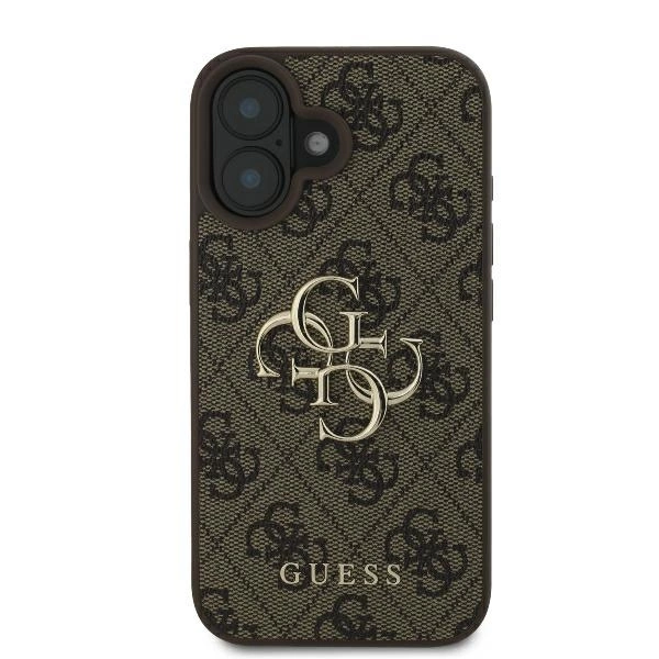 Guess 4G didelis logotipas dėklas iPhone 16 – rudas - Image 3