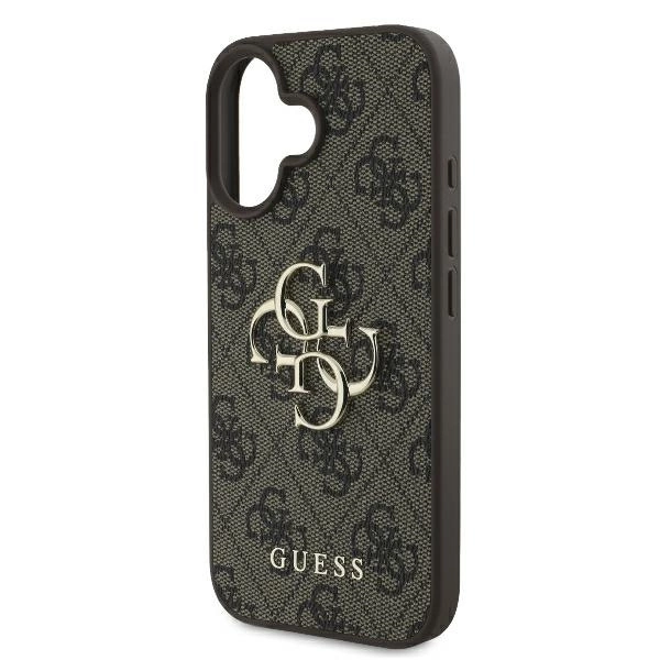 Guess 4G didelis logotipas dėklas iPhone 16 – rudas - Image 6