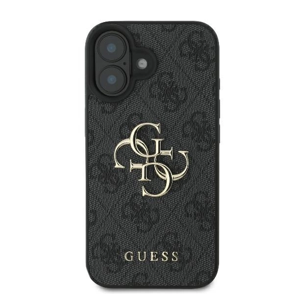 Guess 4G didelis logotipas dėklas iPhone 16 – juodas - Image 3