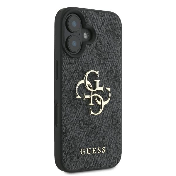 Guess 4G didelis logotipas dėklas iPhone 16 – juodas - Image 4