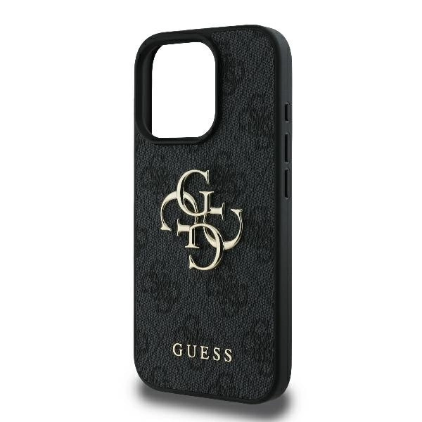 Guess 4G didelis logotipas dėklas iPhone 16 Pro Max – juodas - Image 6