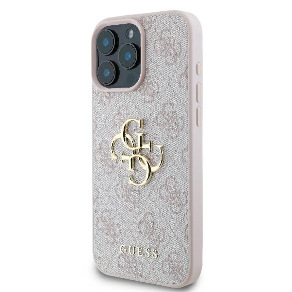 Guess 4G didelis logotipas dėklas iPhone 16 Pro Max – rožinis - Image 2