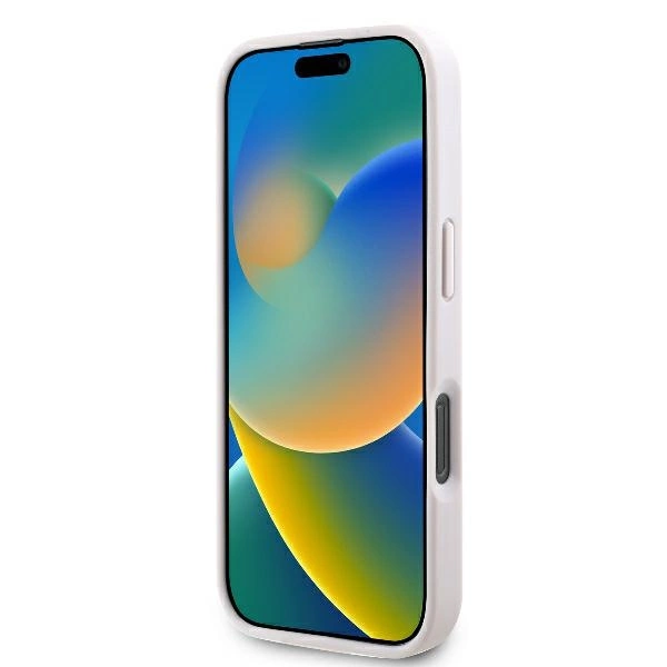 Guess odinis 4G trikampio formos strazų MagSafe dėklas iPhone 16 Pro Max – rožinis - Image 5