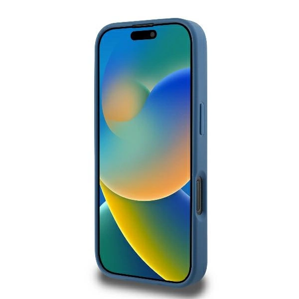 Guess 4G žiedas klasikinis logotipas MagSafe dėklas iPhone 16 Pro – mėlynas - Image 5