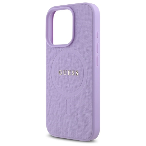 Guess Saffiano MagSafe dėklas iPhone 16 Pro Max – violetinis - Image 6