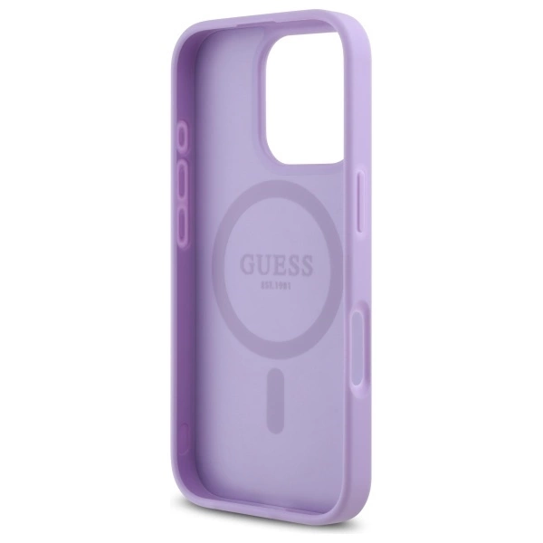 Guess Saffiano MagSafe dėklas iPhone 16 Pro Max – violetinis - Image 7