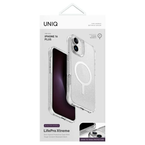 Uniq LifePro Xtreme Magclick įkrovimo dėklas iPhone 16 Plus – permatomas - Image 4