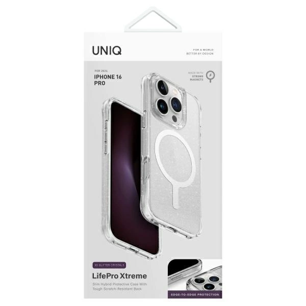 Uniq LifePro Xtreme Magclick įkrovimo dėklas iPhone 16 Pro – skaidrus - Image 4