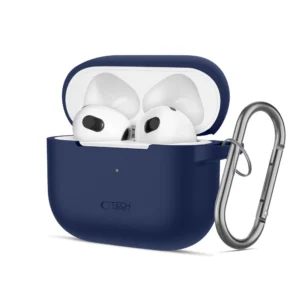 Tech-Protect silikoninis dėklas su kabliuku Apple AirPods 3 - mėlynas