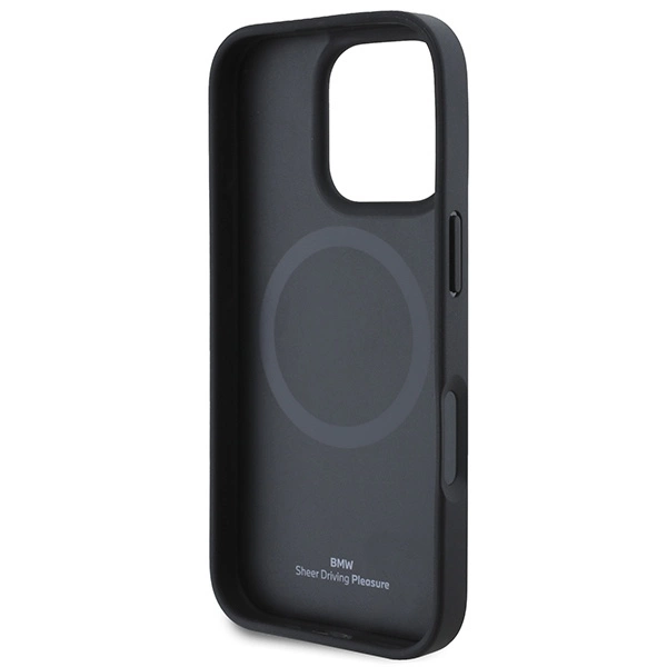 BMW M perforuotos ir siūtos linijos MagSafe dėklas iPhone 16 Pro - raudonas - Image 7