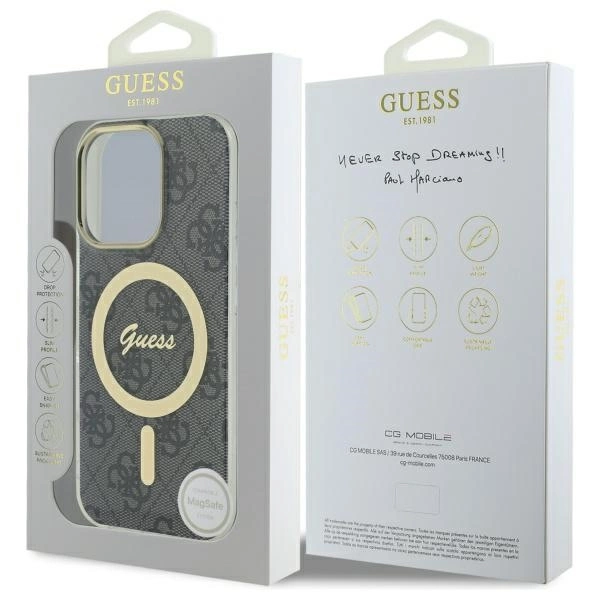 Guess IML 4G MagSafe iPhone 16 Pro Max dėklas - juodas - Image 8