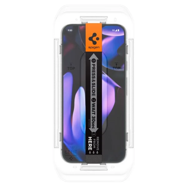 Spigen Glas.tR EZ Fit grūdintas stiklas su aplikatoriumi Google Pixel 9 / 9 Pro (2 vnt.) - Image 6