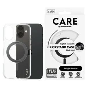 CARE by PanzerGlass Feature Kickstand Case iPhone 16 6.1" black/black MagSafe 1321