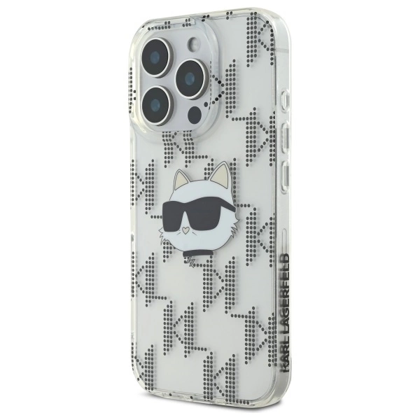 Karl Lagerfeld IML Choupette galvos elektroplated dėklas iPhone 16 Pro Max – skaidrus - Image 2