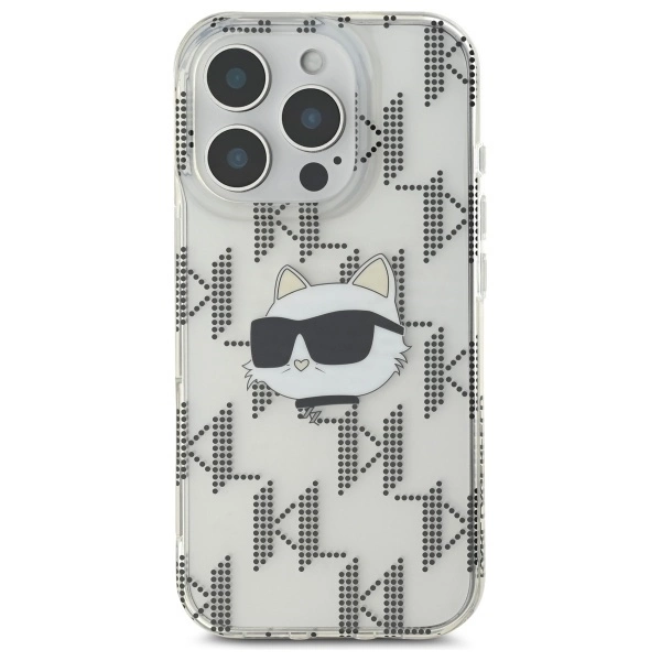 Karl Lagerfeld IML Choupette galvos elektroplated dėklas iPhone 16 Pro Max – skaidrus - Image 3