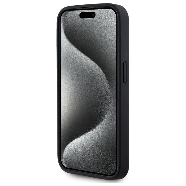 Karl Lagerfeld Odinis Monogram Metal Logo MagSafe dėklas iPhone 15 Pro – juodas - Image 5