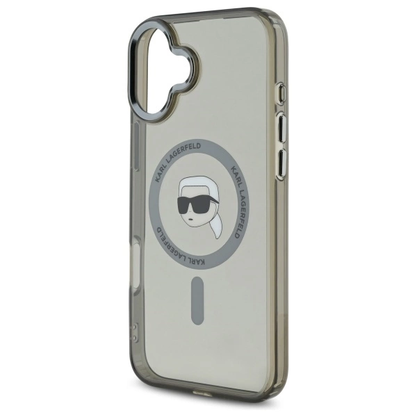 Karl Lagerfeld IML Metal Karl galvos MagSafe dėklas iPhone 16 Plus – juodas - Image 6