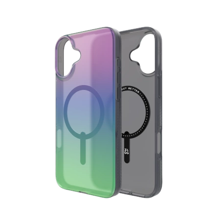 ZAGG Milan Snap dėklas su MagSafe iPhone 16 Plus – žalia/violetinė - Image 3