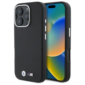 BMW M Edition Kevlar Wrapped Metal iPhone 16 Pro Max Case - Black