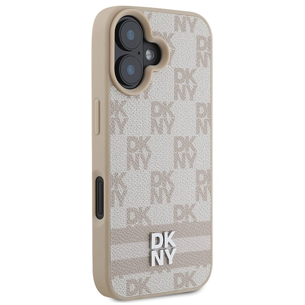 DKNY languotas raštas ir spausdintos juostos iPhone 16 dėklas - rožinis - Image 4
