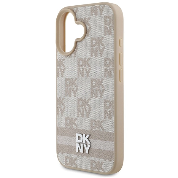 DKNY languotas raštas ir spausdintos juostos iPhone 16 dėklas - rožinis - Image 6